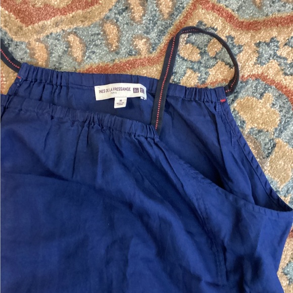 Navy blue Uniqlo Ines de la Fressange sundress size M - Picture 3 of 4